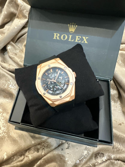 Classic Fusion Skeleton Date Watch by Hublot