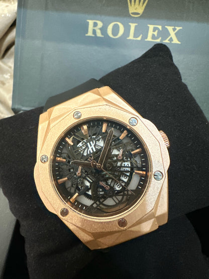 Classic Fusion Skeleton Date Watch by Hublot