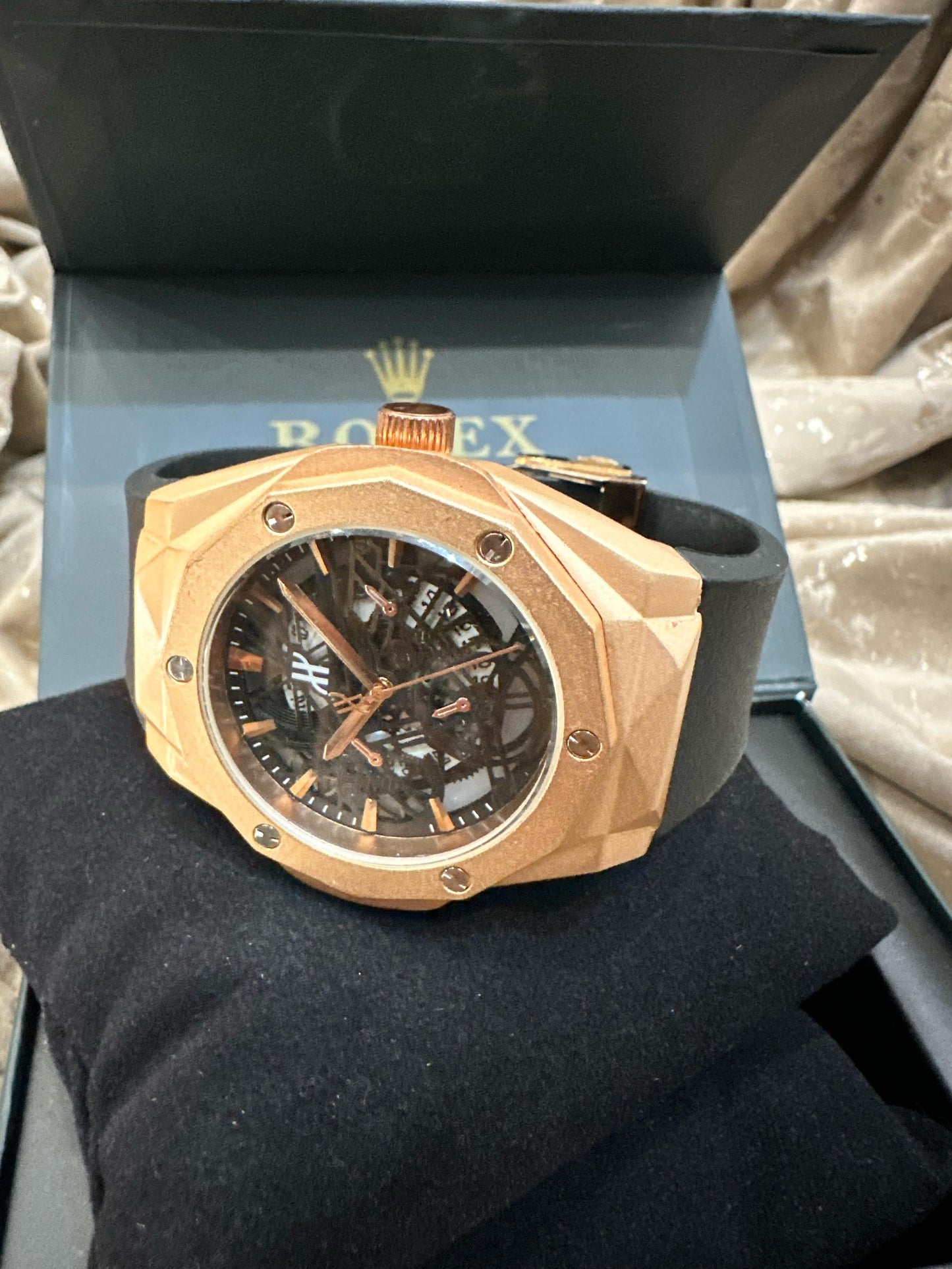 Classic Fusion Skeleton Date Watch by Hublot
